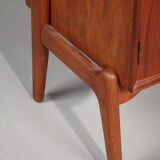 Modular bookcase coffered teak, Danish labour