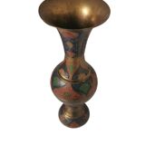 Indian colored brass vase