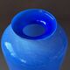 Grand vase en verre bleu 37cm