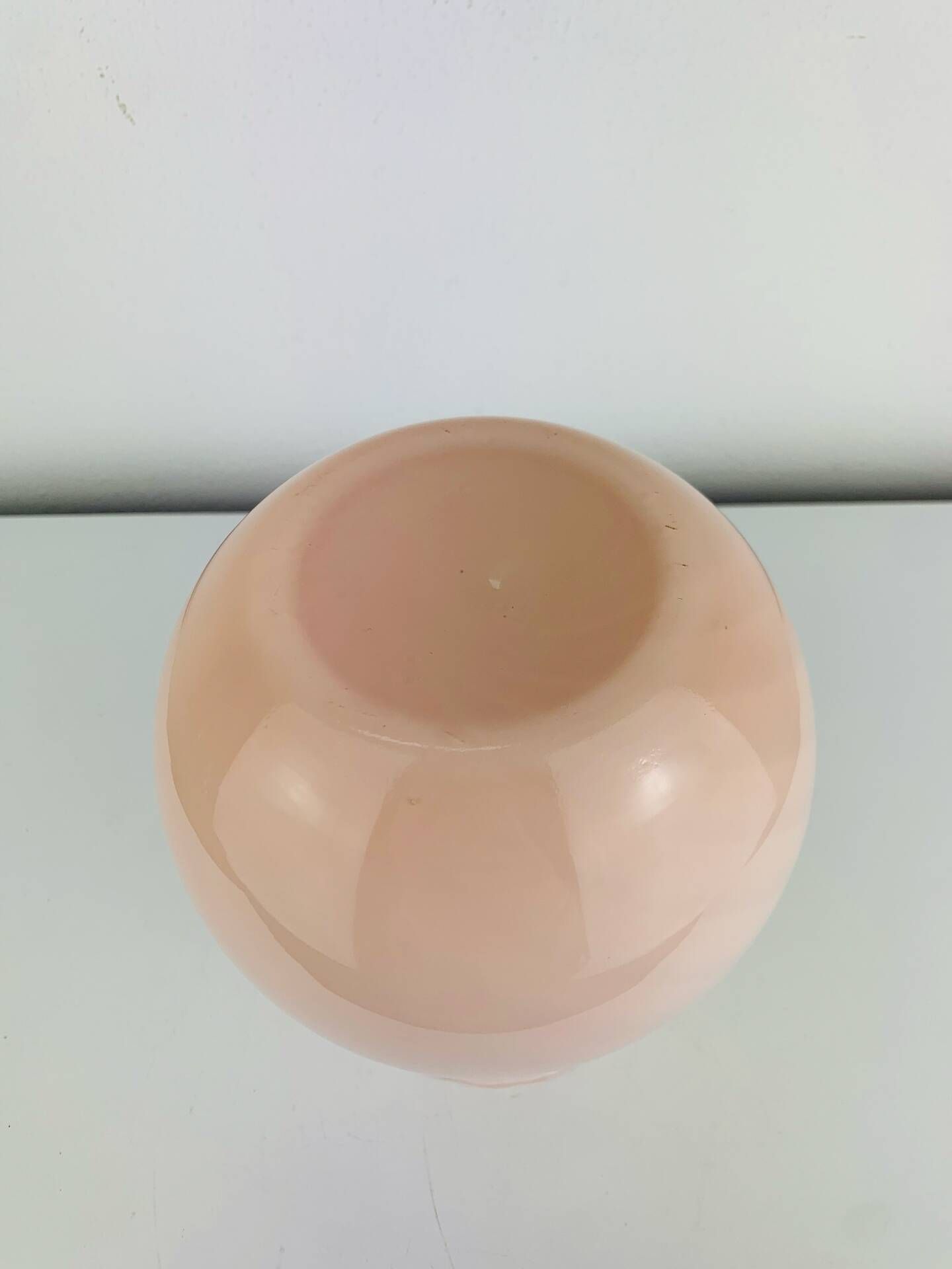 Blown glass vase from Murano, pink, Italy