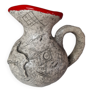 Pichet céramique  signé