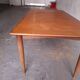 Scandinavian type table with integrated extension