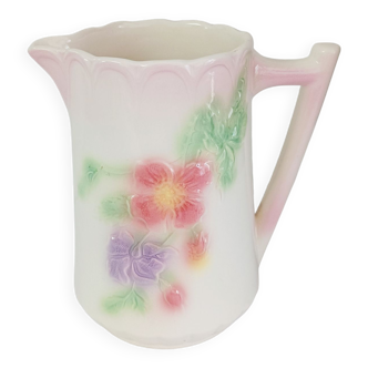 Pitcher in flowered slip