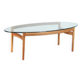 Table basse par Ib Kofod Larsen, Fröschen Sitform, Allemagne 1960