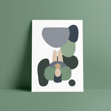 Blue Clouds - art print (A4) signed ACKEOGH