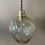 70s glass pendant light