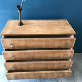 Vintage chest of drawers with compass feet