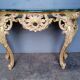Console Louis XV bois sculpté doré