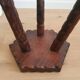 Vintage brutalist tripod stool