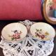 Set of 2 porcelain cups floral decoration KAISER