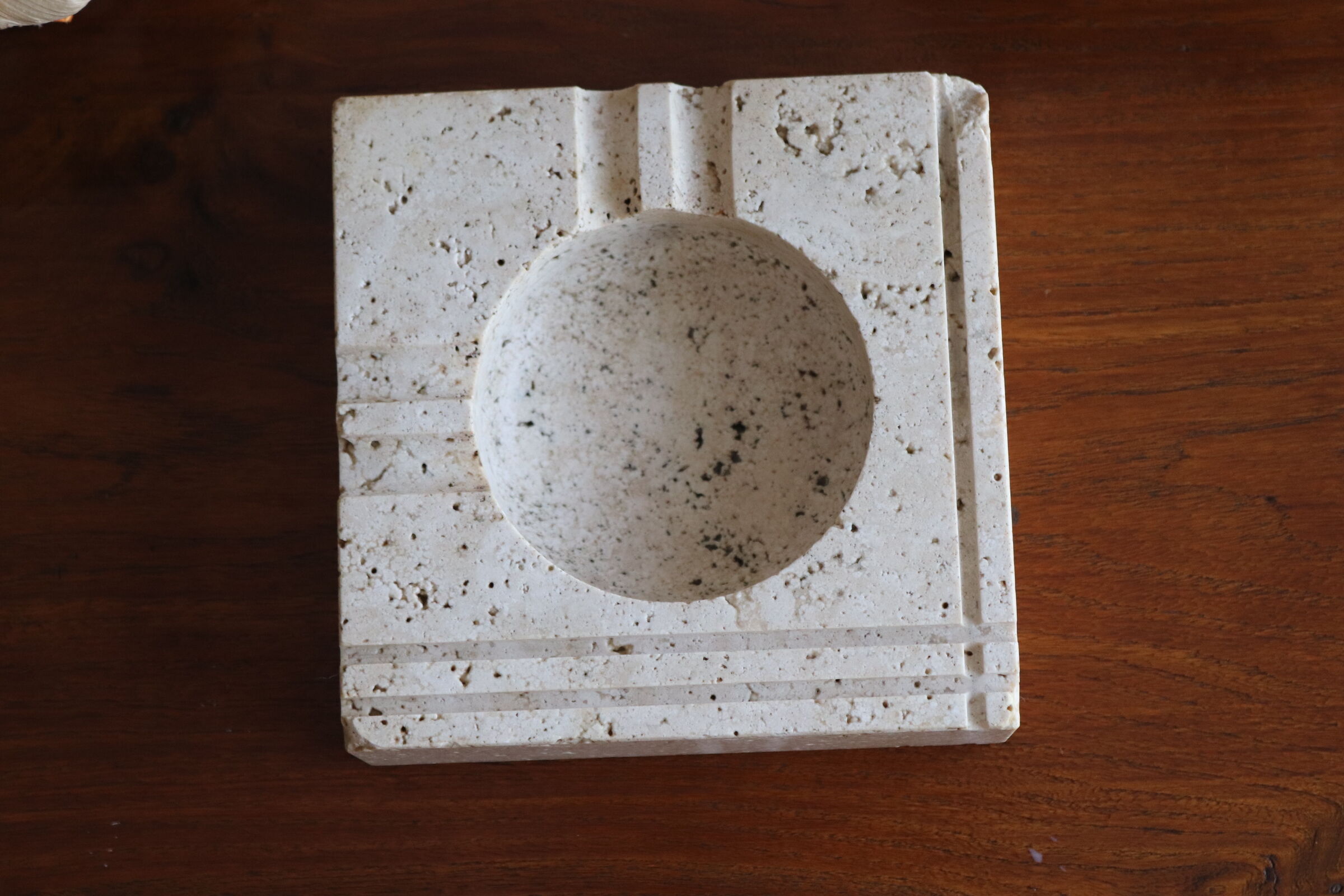 Travertine ashtray Cerri Nestor Italy 70