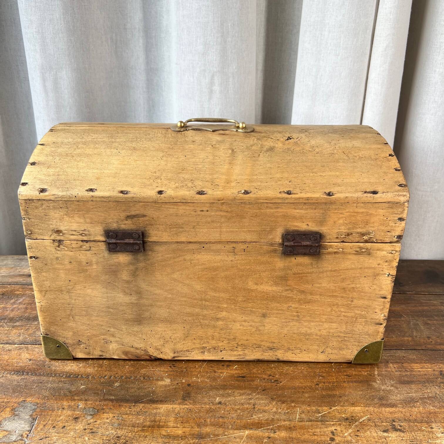 Restored wooden chest