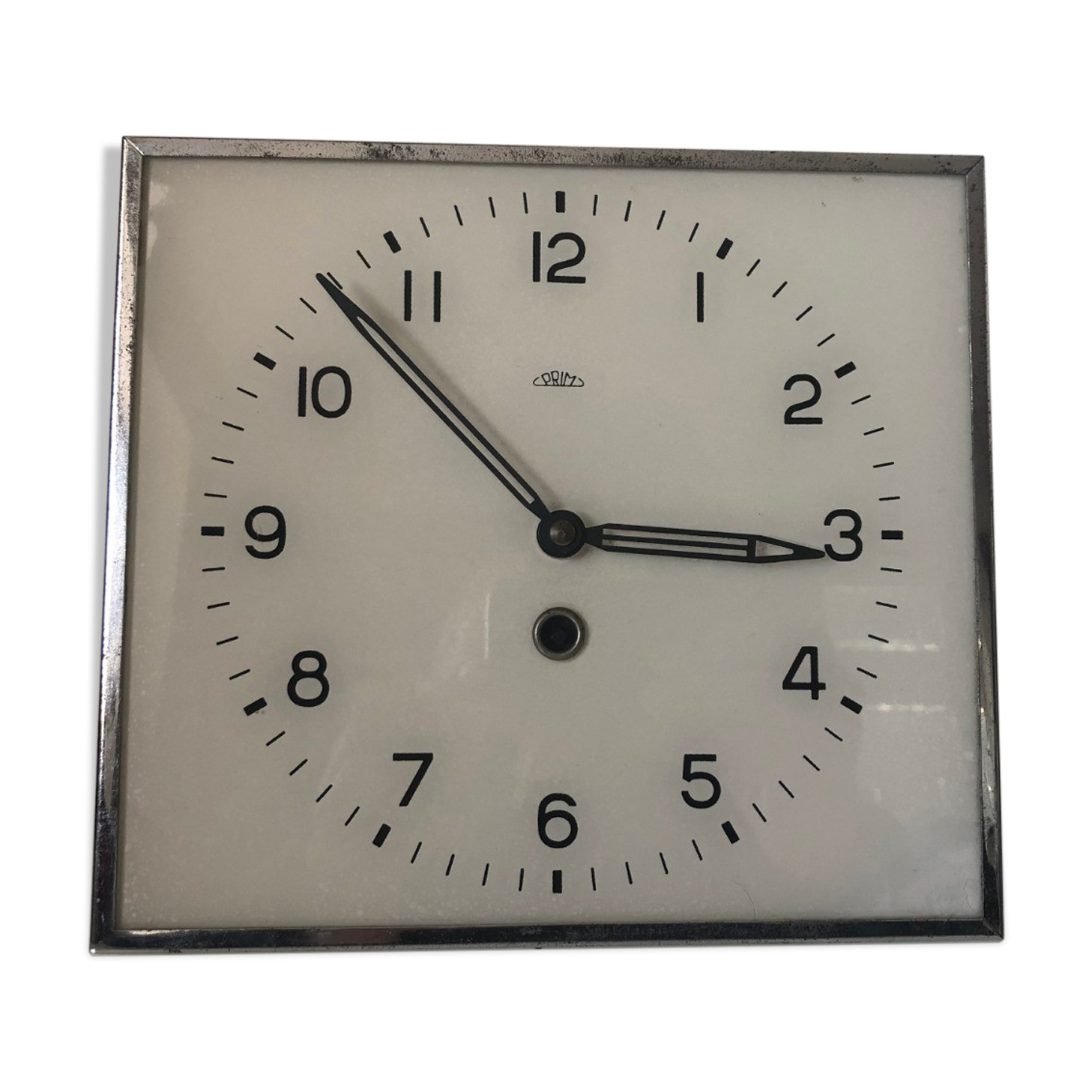 Czechoslovakia Art-Deco square wall clock