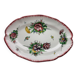 Oval serving dish, Faïencerie D'Angoulême- le Renoleau