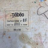 HST/P Painting "Pot with Brushes" Germaine CLAUDOT (1903-1996) Cubism Workshop