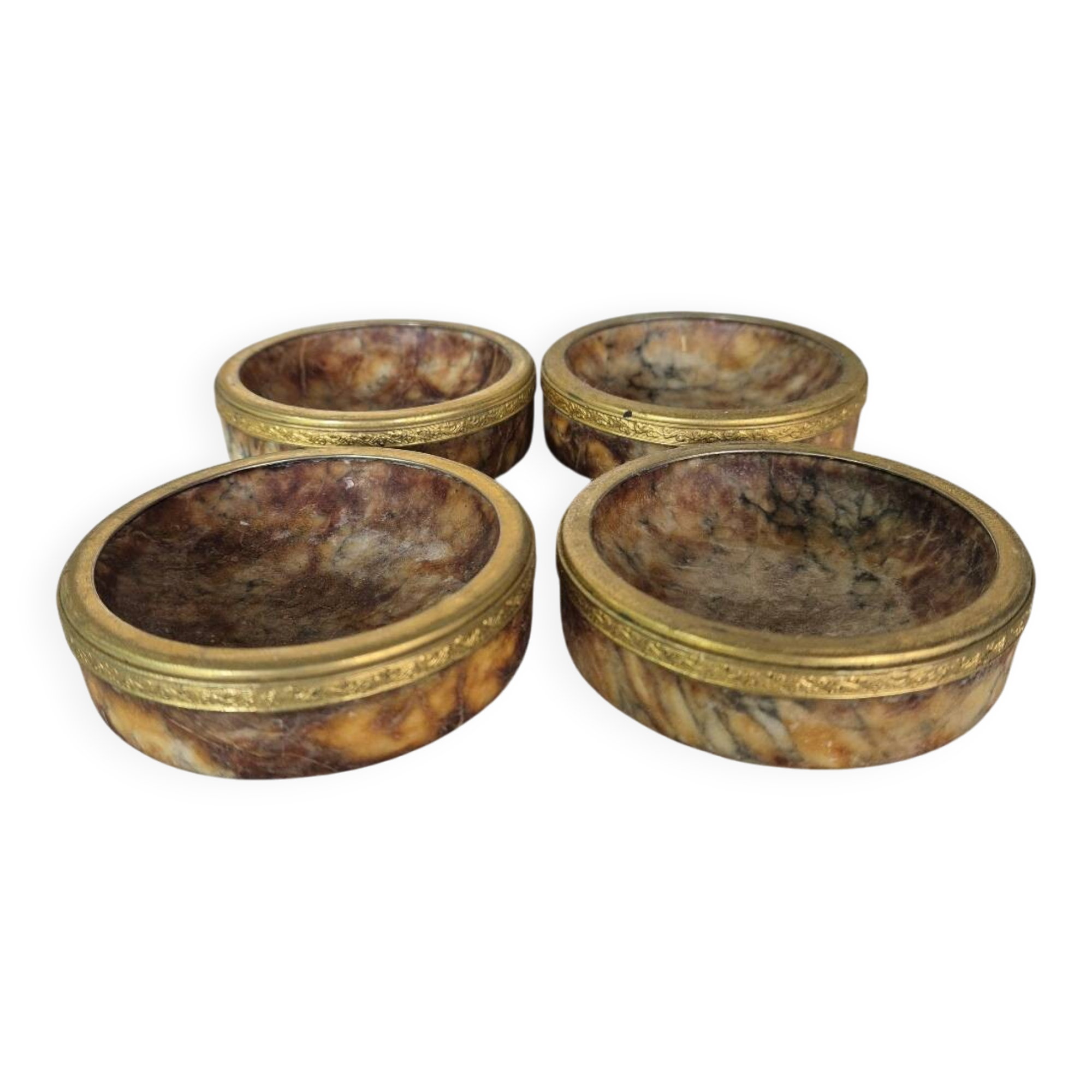 Cendriers coupelles marbre Italien vintage