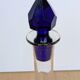 Elegant Two-Tone Carafe - Blown Glass White & Cobalt Blue - Murano Style