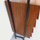 Vintage Italian modular bookcase in teak, metal and melamine