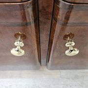 Art Deco dressing tables in walnut and light walnut