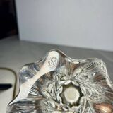 Twisted crystal lamp base signed Baccarat