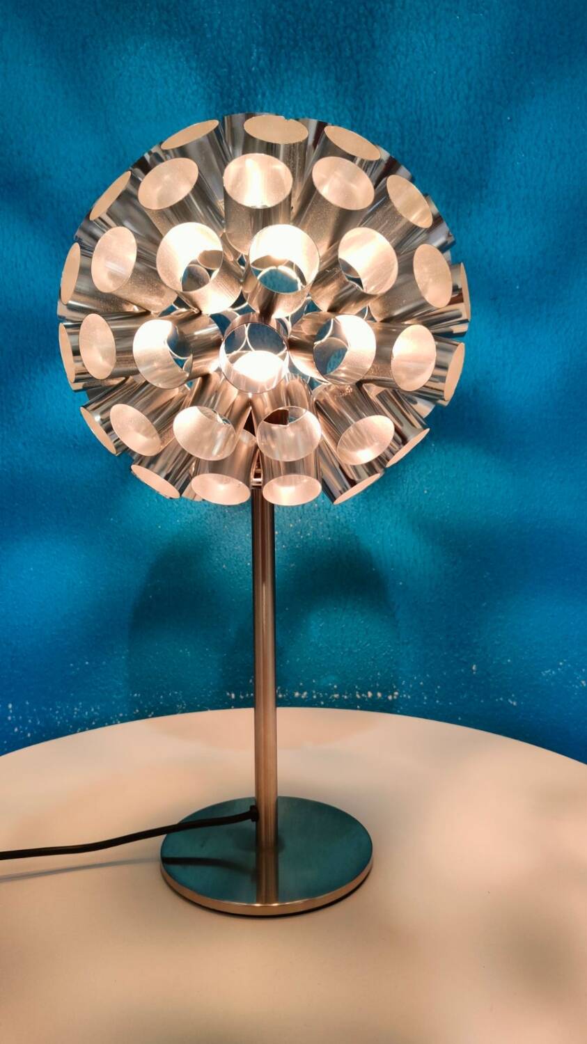 Kennwel space age lamp 1990 aluminum tube.