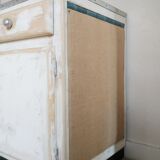 Buffet mado low patinated renovated concrete tray