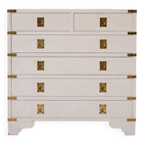 Commode blanche à 6 tiroirs