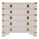 White 6-drawer chest of drawers