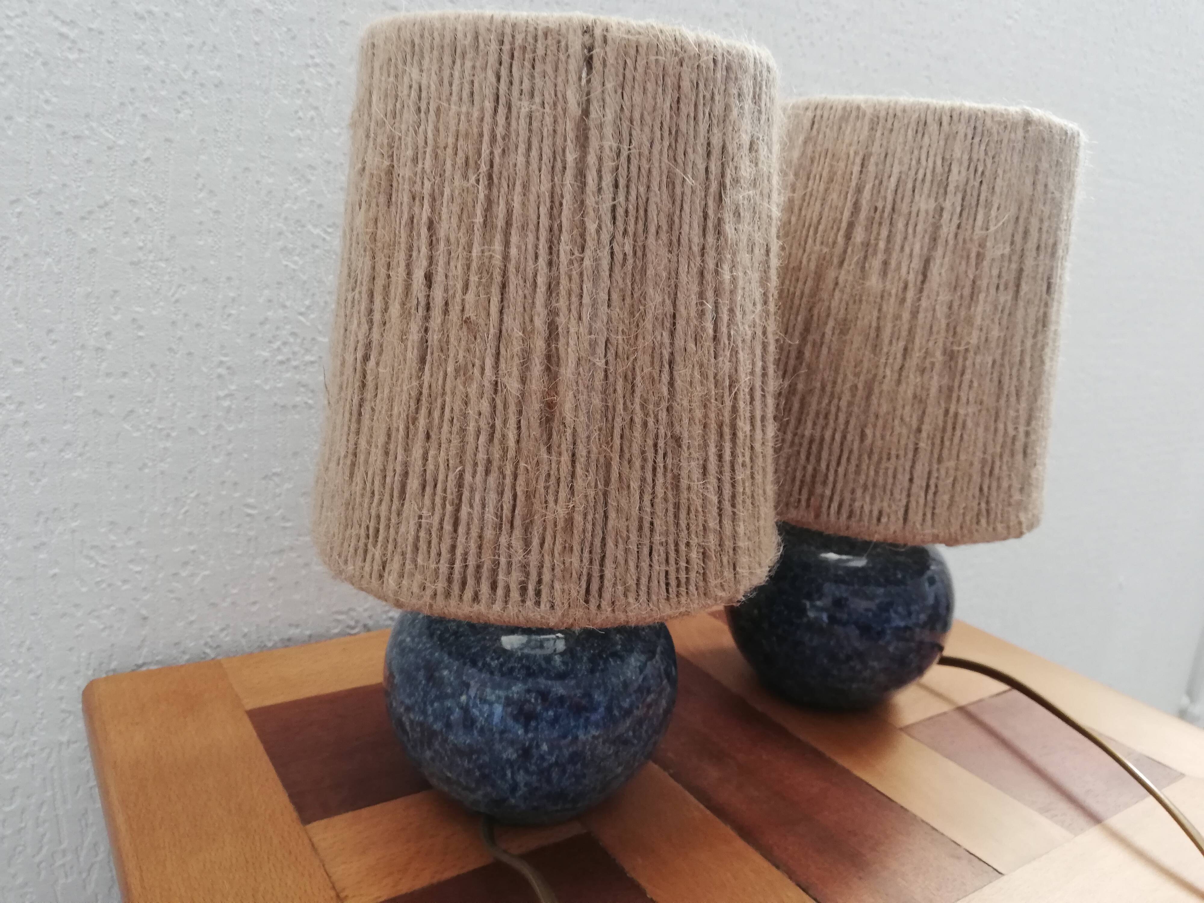 Pair of vintage ceramic lamp