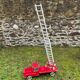 Fire truck with wooden ladder