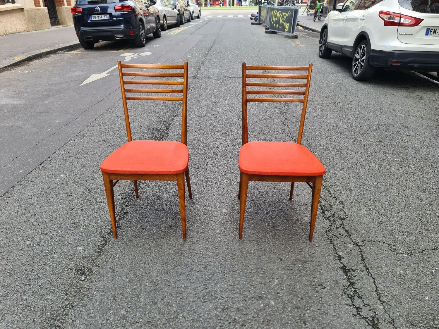 Paire de chaises scandinave 1960