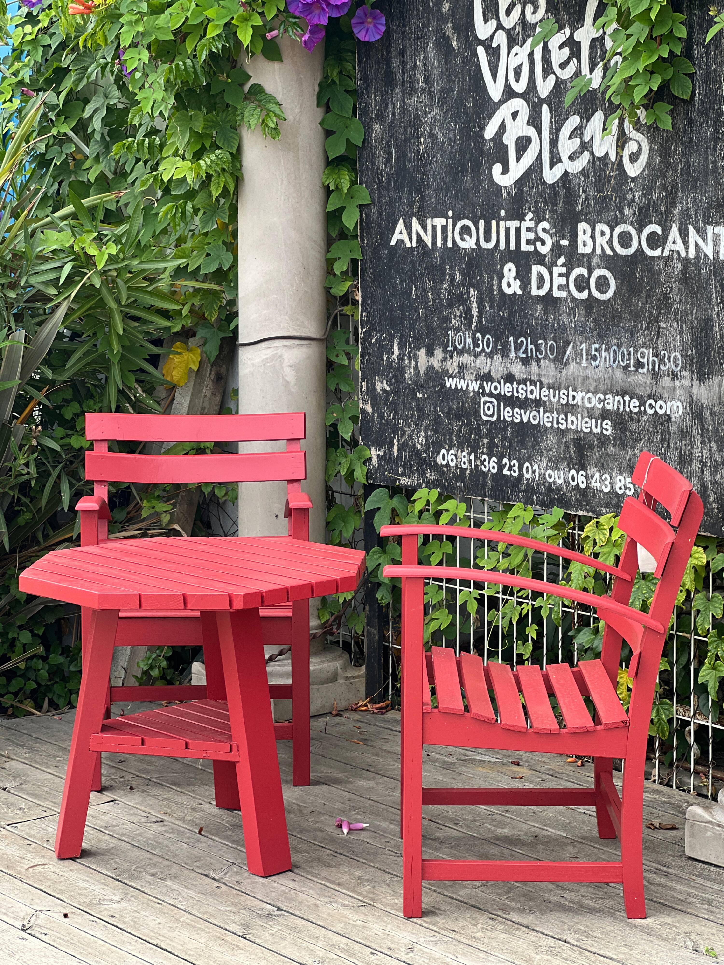 Basque garden armchair set