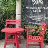Basque garden armchair set