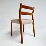 Set re upholstered Model 84 chairs by Niels Otto Møller, 1960s