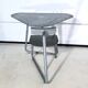 SPT steel table and its designer chair Atelier Serruys 2022