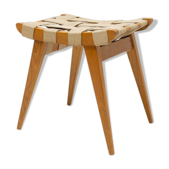 Mid century stool, footrest from Západoslovenské nábytkárské závody, 1970, Czech.