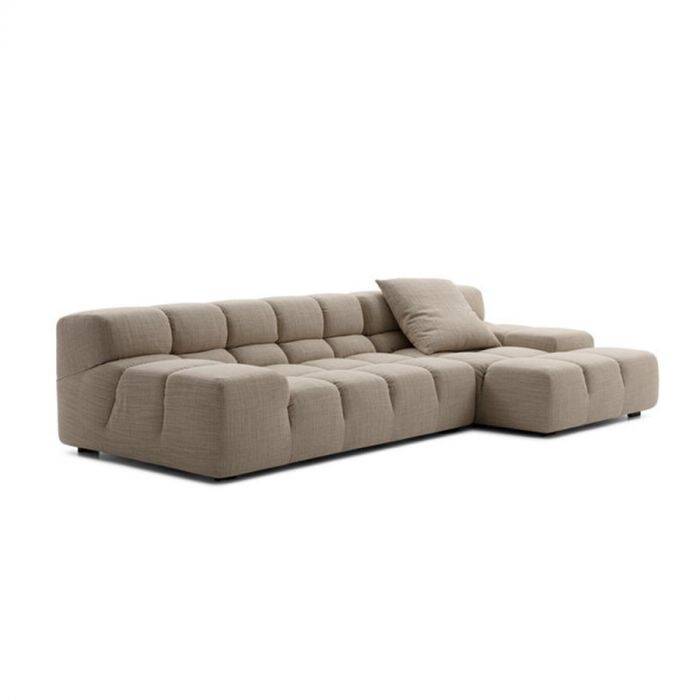 Tufty-Time sofa with chaise longue - beige