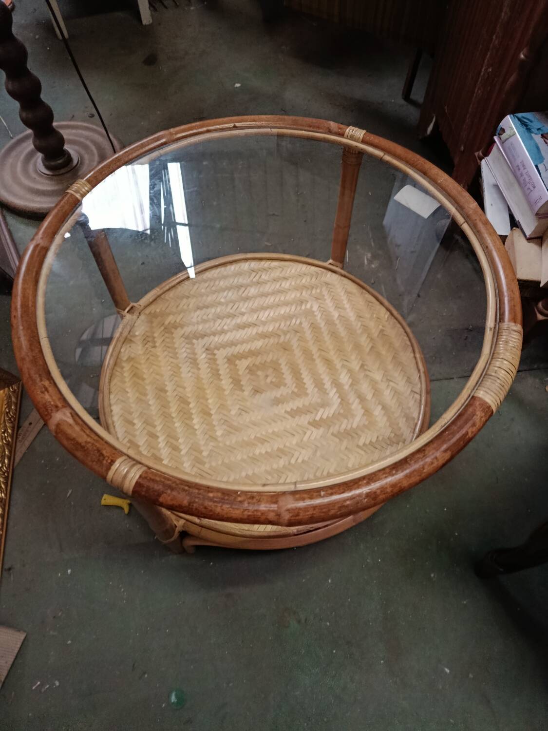 Rattan table