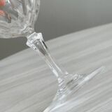 Set of 8 crystal wine glasses