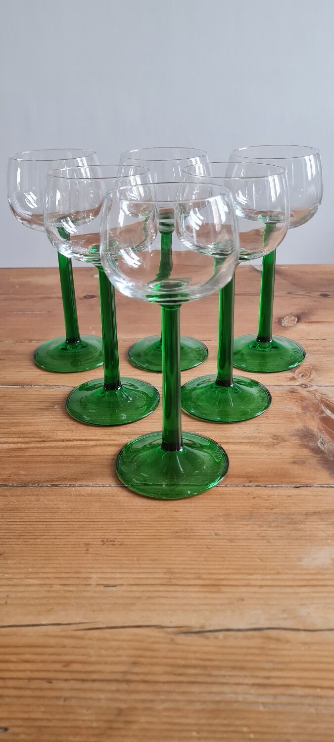 White wine glasses Alsace