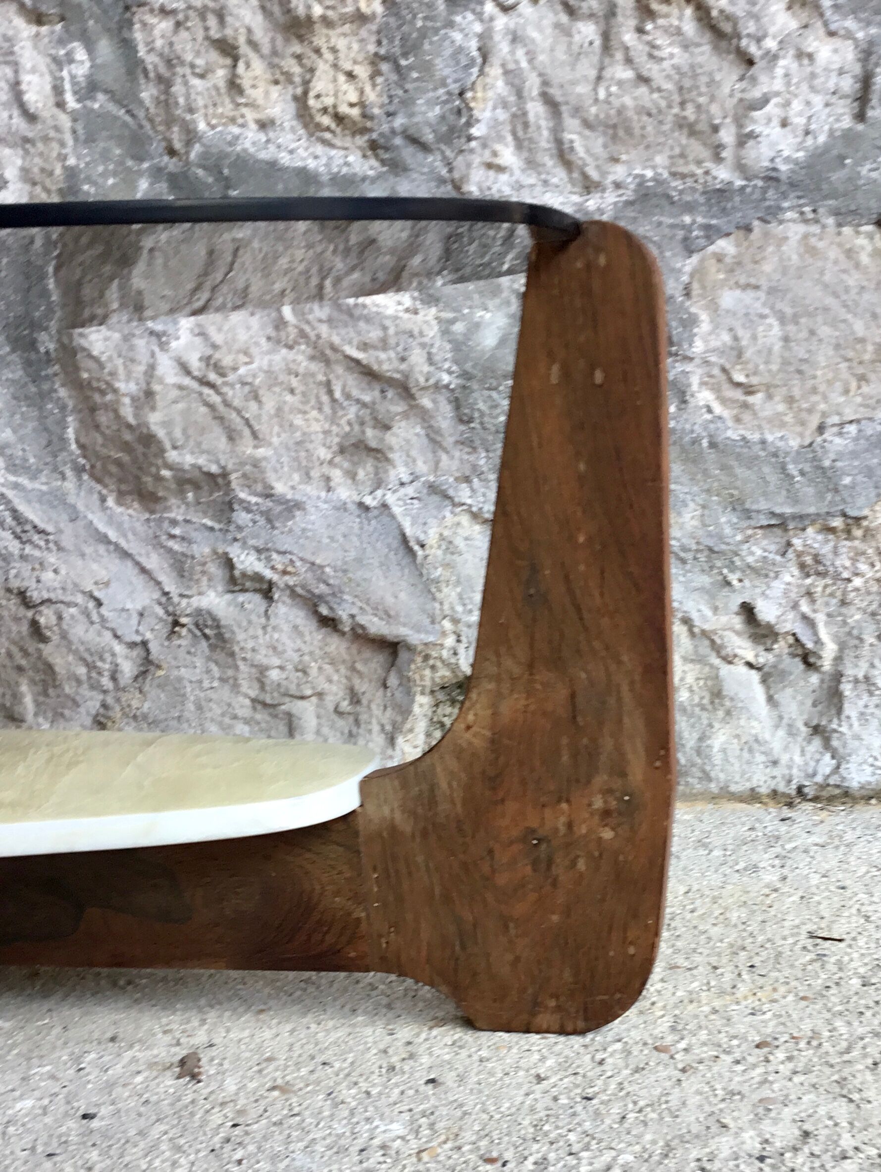 Large oval coffee table by Hugues Poignant - 1960