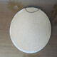 Oval mirror in gilded brass with frieze 40s 50s, 37x50 cm