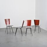Kitchen table and chairs set by André Sornay, Lyon 1955