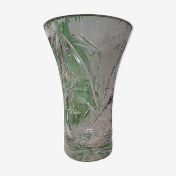 Vase en cristal taillé