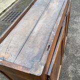 Louis XV buffet in solid wood from the 18th century.