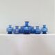 7 vases midcentury modern par Per Lutken pour Holmegaard, Danemark