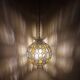 Suspension globe vintage effet vitraux