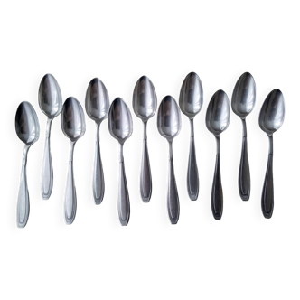 11 Apollo silver-plated teaspoons