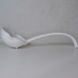 White ceramic ladle