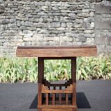 Vintage wooden dining table, wooden table, living room table, interior decor